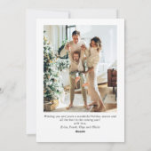 Cartes Pour Fêtes Annuelles Funky Sage Green Christmas Bow Ribbon 2 Photo (Dos)