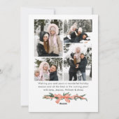 Cartes Pour Fêtes Annuelles Funky Sage Green Christmas Bow Ribbon 5 Photo (Dos)