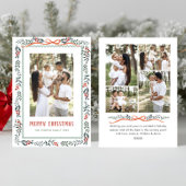 Cartes Pour Fêtes Annuelles Funky Sage Green Christmas Bow Ribbon 5 Photo