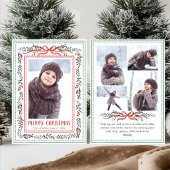 Cartes Pour Fêtes Annuelles Funky Sage Green Christmas Bow Ribbon 5 Photo