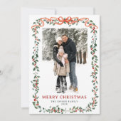 Cartes Pour Fêtes Annuelles Funky Sage Green Christmas Bow Ribbon 5 Photo (Devant)