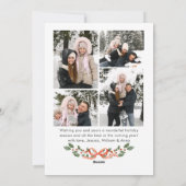 Cartes Pour Fêtes Annuelles Funky Sage Green Christmas Bow Ribbon 5 Photo (Dos)