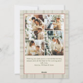 Cartes Pour Fêtes Annuelles Funky Velvet Christmas Boho Red Bow 5 Photo (Dos)