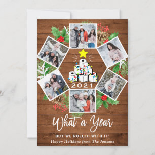 Cartes Pour Fêtes Annuelles Funky What a Year Christmas Tree 6 PHOTO