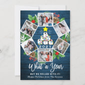 Cartes Pour Fêtes Annuelles Funky What a Year Christmas Tree 6 PHOTO (Devant)