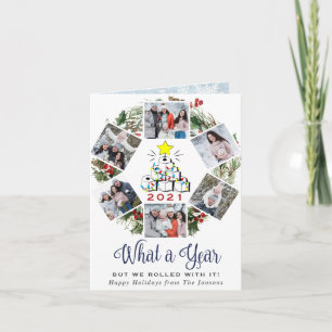 Cartes Pour Fêtes Annuelles Funky What a Year Christmas Tree 6 PHOTO
