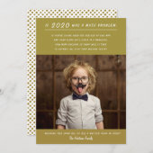 Cartes Pour Fêtes Annuelles Funny 2020 Math Problem Gold New Year Photo (Devant / Derrière)
