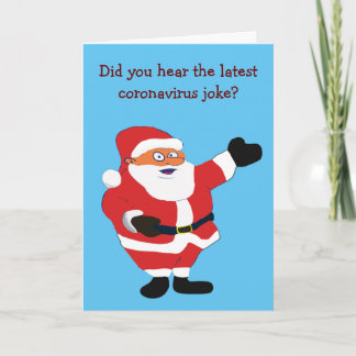 Cartes Pour Fêtes Annuelles Funny Bad Père Noël Covid 19 Blagues Humour Classi