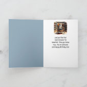 Cartes Pour Fêtes Annuelles Funny Birthday Bookworm Wise Owl Humour (Intérieur)