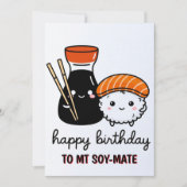 Cartes Pour Fêtes Annuelles Funny Birthday Card - Soy Mate Card (Devant)