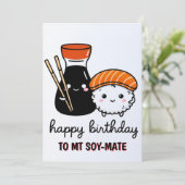 Cartes Pour Fêtes Annuelles Funny Birthday Card - Soy Mate Card (Debout devant)