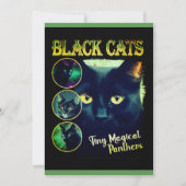 Cartes Pour Fêtes Annuelles Funny Black Amoureux des chats Faux Bootleg 90s Gr (Devant)