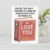 Cartes Pour Fêtes Annuelles Funny Bookish Birthday card perfect for book lover (Debout devant)