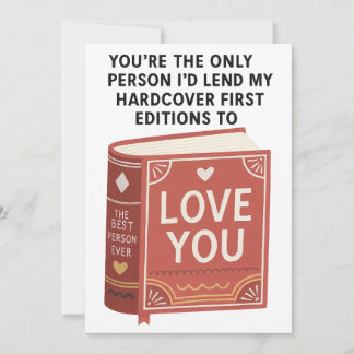 Cartes Pour Fêtes Annuelles Funny Bookish Birthday card perfect for book lover