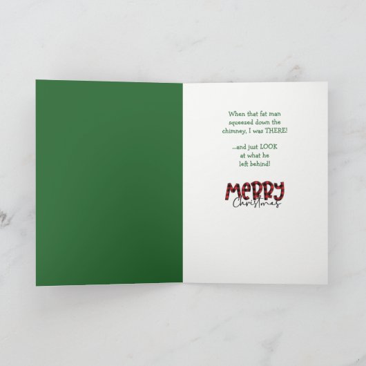 Cartes Pour Fêtes Annuelles Funny Bulldog prêt pour Noël (Intérieur)