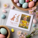 Cartes Pour Fêtes Annuelles Funny Bunnies de Pâques "Bonne Pâques" Photo<br><div class="desc">Mignonnes et festives cartes de Pâques Joyeuses.</div>
