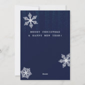 Cartes Pour Fêtes Annuelles Funny Business Year in Review Engineer Noël (Dos)