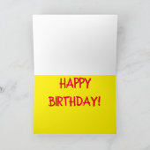 Cartes Pour Fêtes Annuelles Funny chameleon birthday cartoon (Intérieur)