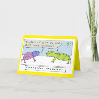 Cartes Pour Fêtes Annuelles Funny chameleon birthday cartoon