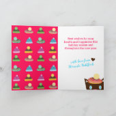 Cartes Pour Fêtes Annuelles Funny chat Noël casquette crochet crochet fils (Intérieur)