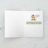 Cartes Pour Fêtes Annuelles Funny Chat va maintenant danser Noël (Intérieur)