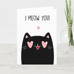 Cartes Pour Fêtes Annuelles Funny Chat Valentine's Day Card