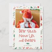 Cartes Pour Fêtes Annuelles Funny Cher Père Noël Photo Noël (Devant)