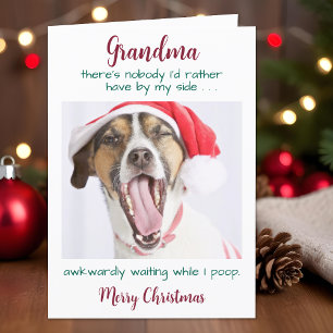 Cartes Pour Fêtes Annuelles Funny Chien grand-mère Personnalisé Animaux de com