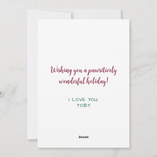 Cartes Pour Fêtes Annuelles Funny Chien grand-mère Personnalisé Animaux de com (Dos)