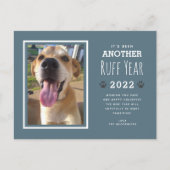 Cartes Pour Fêtes Annuelles Funny Chien photo Ruff Année 2022 Noël (Devant)