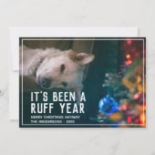 Cartes Pour Fêtes Annuelles Funny Chien Ruff Année 2020 (Devant)