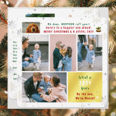 Cartes Pour Fêtes Annuelles Funny Chien Ruff Année Nous avons déménagé Nouveau