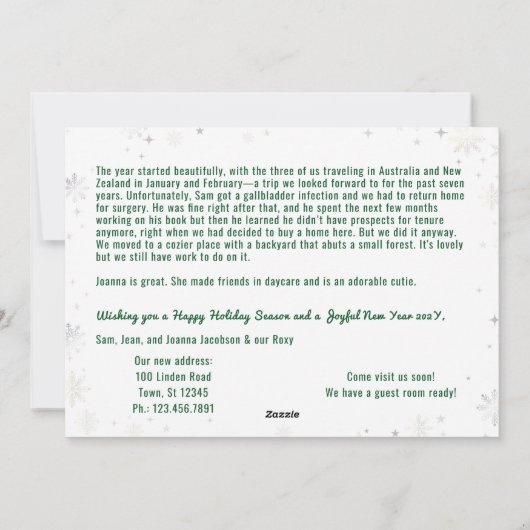 Cartes Pour Fêtes Annuelles Funny Chien Ruff Année Nous avons déménagé Nouveau (Dos)