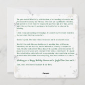 Cartes Pour Fêtes Annuelles Funny Chien ruff année Paix Amour Joy Golden 5 Pho (Dos)