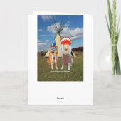 Cartes Pour Fêtes Annuelles Funny Chiens amérindiens Valentine (Dos)