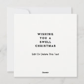 Cartes Pour Fêtes Annuelles Funny Christmas Beach Surf (Dos)