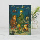 Cartes Pour Fêtes Annuelles Funny Christmas Conspiracy (Debout devant)