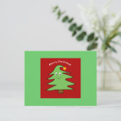 Cartes Pour Fêtes Annuelles Funny Christmas Tree Card (Debout devant)