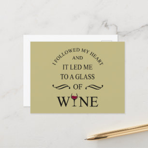 Cartes Pour Fêtes Annuelles Funny cite le célèbre slogan de buveur de vin
