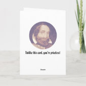 Cartes Pour Fêtes Annuelles Funny Colonial (Dos)