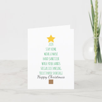Cartes Pour Fêtes Annuelles Funny Coronavirus 2020 Christmas Tree