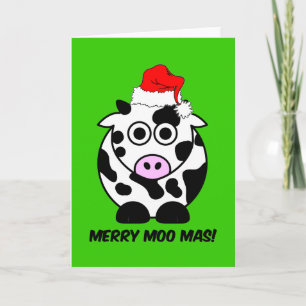Cartes Pour Fêtes Annuelles Funny cow