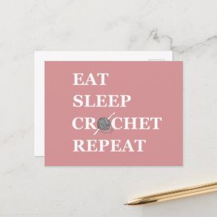 Cartes Pour Fêtes Annuelles Funny crochet citation tricot dire cadeau