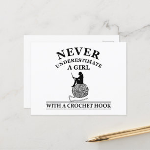 Cartes Pour Fêtes Annuelles Funny crochet citations crocheters cadeau