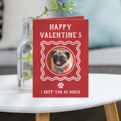 Cartes Pour Fêtes Annuelles Funny Cute Dog Parent Happy Valentine's Day