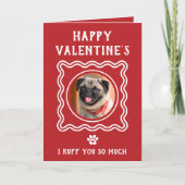 Cartes Pour Fêtes Annuelles Funny Cute Dog Parent Happy Valentine's Day (Devant)