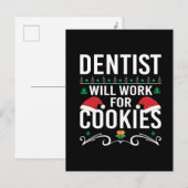 Cartes Pour Fêtes Annuelles Funny Dentist bureau Noël (Devant / Derrière)