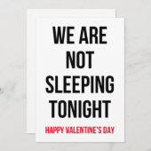 Cartes Pour Fêtes Annuelles Funny Dirty Valentine's Day card (Devant / Derrière)