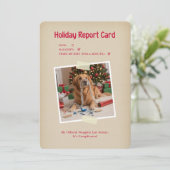Cartes Pour Fêtes Annuelles Funny Dog Themed Pet Photo Christmas (Debout devant)