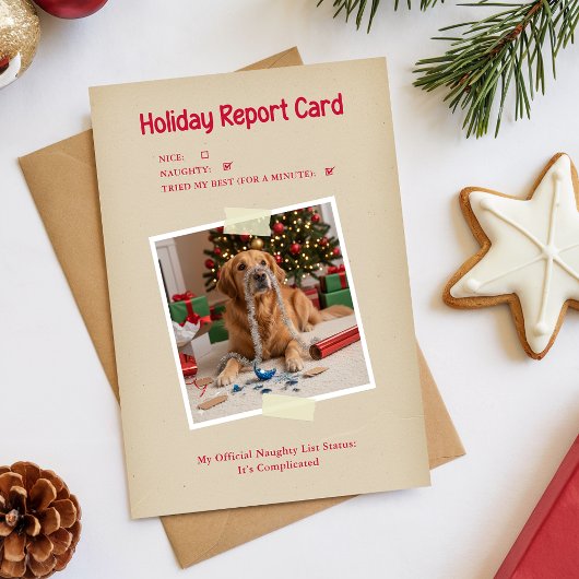 Cartes Pour Fêtes Annuelles Funny Dog Themed Pet Photo Christmas